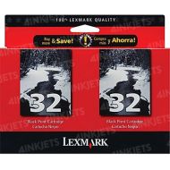 OEM Lexmark 18C0533 Black Ink, Dual Pack