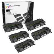 5 Pack of Canon Compatible 119 Black Toners