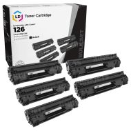 5 Pack of Canon Compatible 126 Black Toners