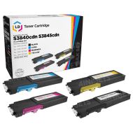 Compatible Set of 4 EHY (Bk, C, M, Y) Toners for the Dell S3840cdn & S3845cdn