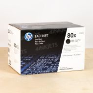 Original HP 80X High Yield Black Toner, CF280XD 2-Pack