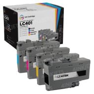 Compatible Brother LC401 Ink Cartridge Set of 4