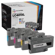 Compatible LC401XL 4 Piece Set of Ink Cartridges for Brother