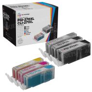 Compatible Canon PGI270XL & CLI271XL: 1 Pigment Bk PGI270XL & 1 Each of CLI271XL Bk, C, M, Y, G (Set of Ink)