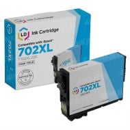 Remanufactured 702XL Cyan Ink Cartridge for Epson