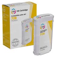 LD Remanufactured F9J65A 728 Yellow Ink for HP