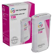 LD Remanufactured F9J66A 728 Magenta Ink for HP
