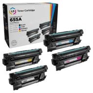 LD Compatible Replacement for HP 655A (Bk, C, M, Y) Toners