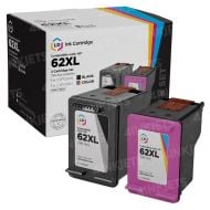 2-Pack of HP 62XL & 62XL Remanufactured Ink Cartridges