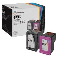 LD Remanufactured 67XL Series Set for HP