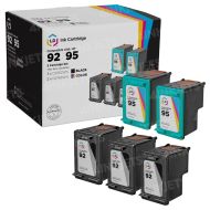 LD Remanufactured Black & Color Ink Cartridges for HP 92 & 95