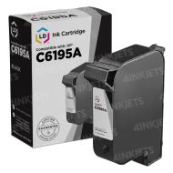 LD Remanufactured C6195A Fast-Dry Black Ink for HP