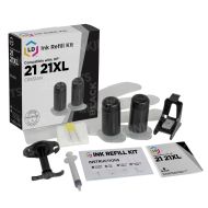 LD Refill Kit for HP 21 and 21XL Black Ink