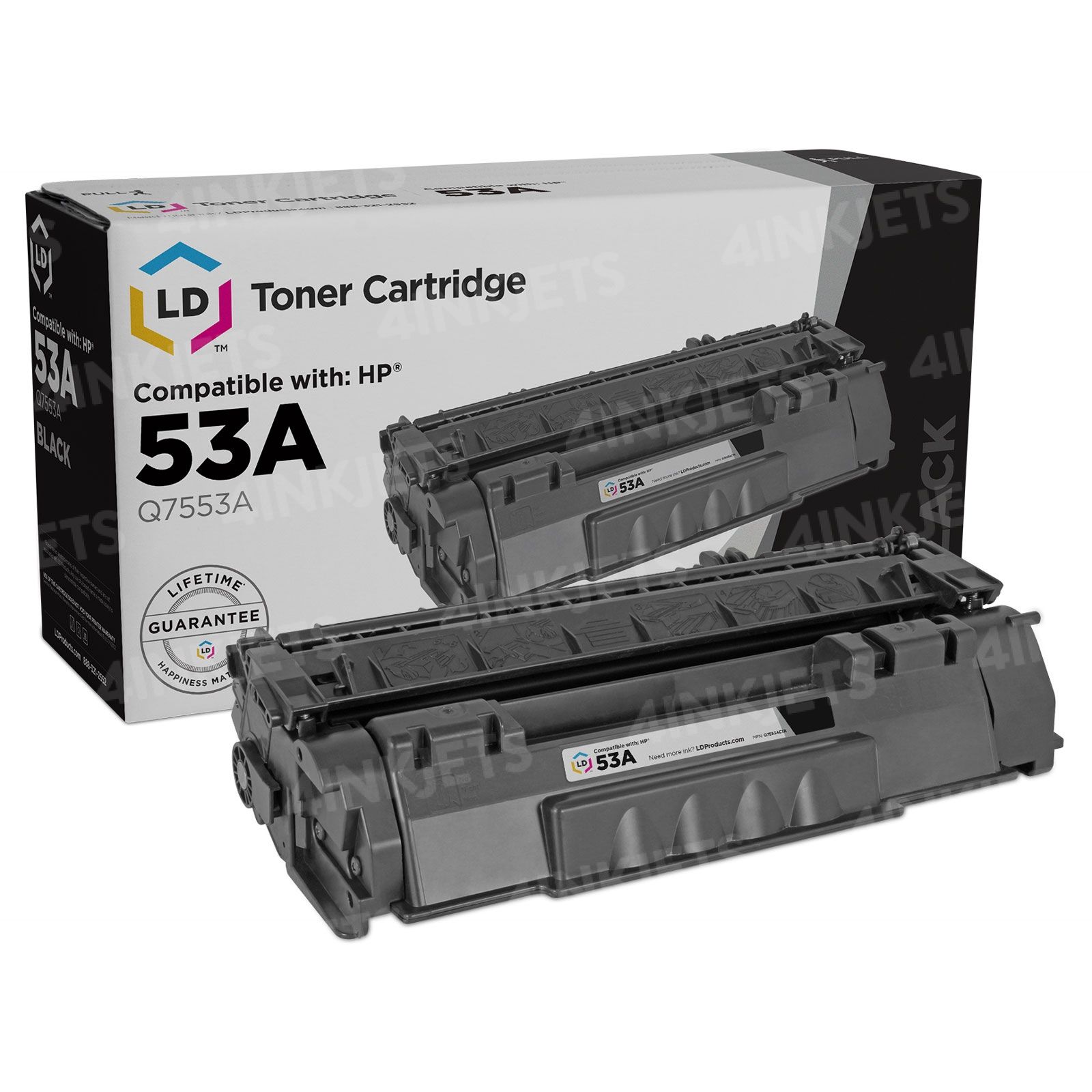 Lot De 5 Toners HP Compatibles 53A / Q7553A - Pour LaserJet M2727NF MFP P2014 - Marque Duston Noir