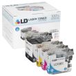 Set of 4 Brother Compatible LC10E Ink Cartridges: BCMY