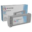 LD Remanufactured C4934A / 81 Light Cyan Ink for HP