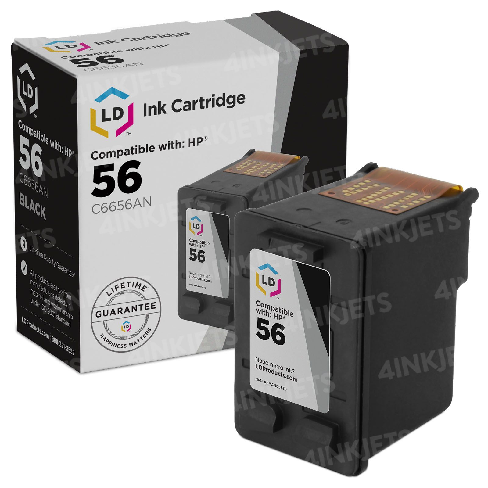 HP 56 Ink Cartridges - Low Cost Cartridges - 4inkjets