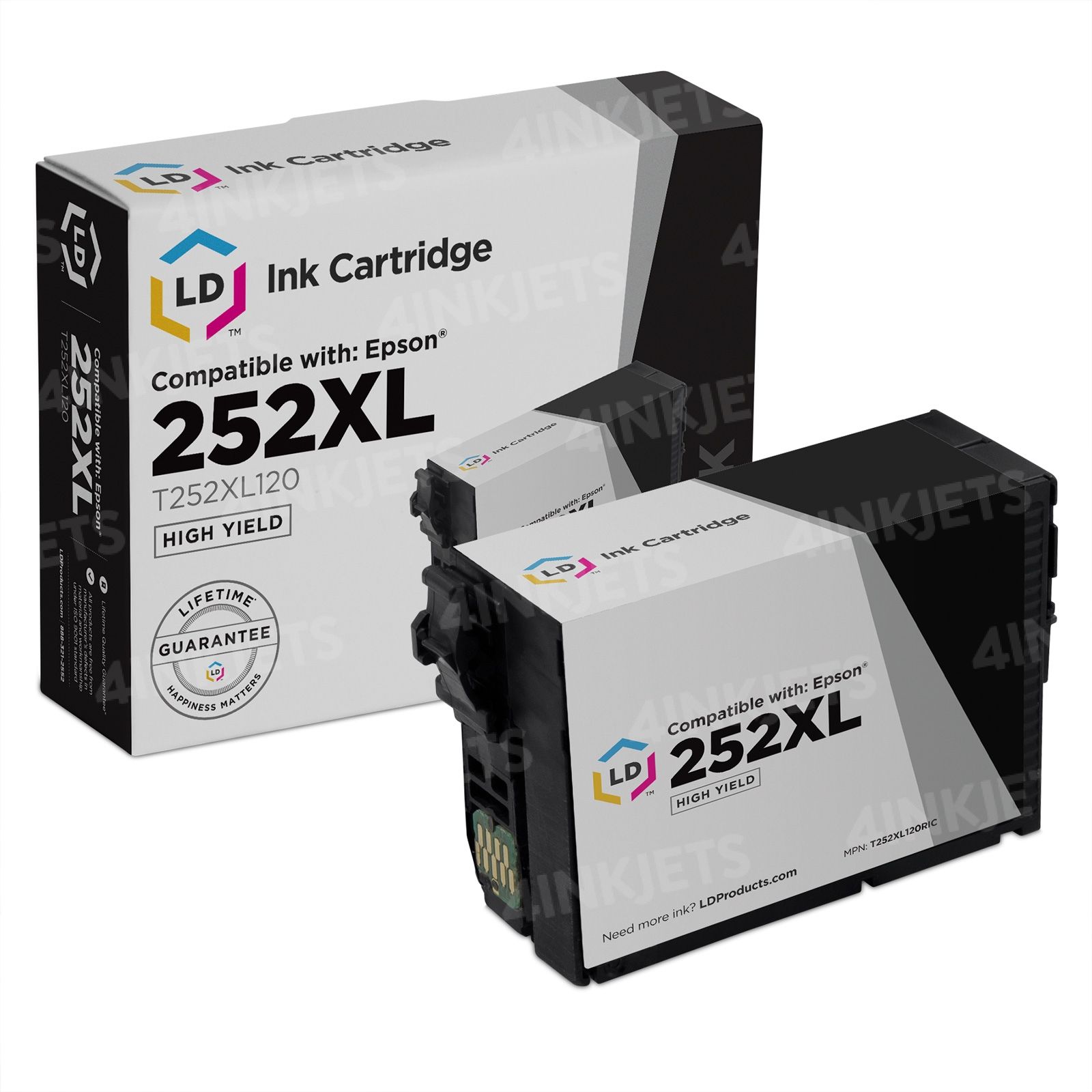 Epson 252XL Black Ink High Capacity | Priced 70% Less than OEM