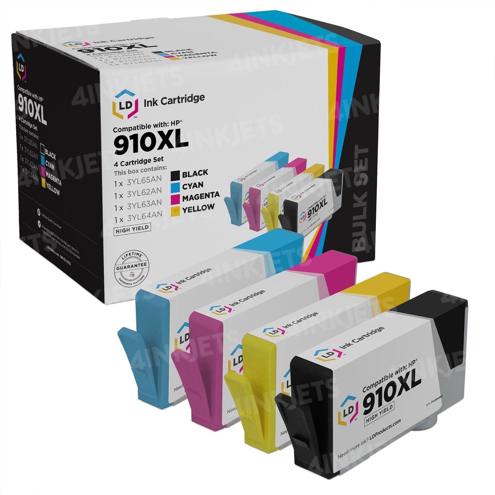 HP 910XL Ink Cartridge Combo Pack | $57.96 - 4inkjets