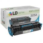 LD Remanufactured CE411A / 305A Cyan Laser Toner for HP