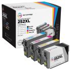 Remanufactured HY 252XL 4 Piece Set of Ink for Epson