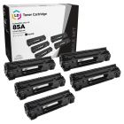 5 Pack LD Compatible Black Toner Cartridges for HP 85A