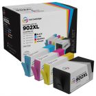 LD Remanufactured Set of 4 HY Inkjet Cartridges for HP 902XL