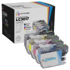 Compatible Brother LC3017 HY Set Of 4 Ink Cartridges (BK, C, M, Y)