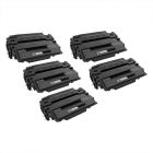 5 Pack LD Compatible HY Toner Cartridges for HP 55X