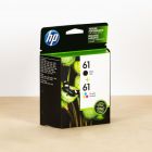 Original HP 61 Black and TriColor Combo Pack, CR259FN