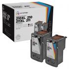 2-Pack of Canon PG-210XL & CL-211XL Remanufactured Ink Cartridges