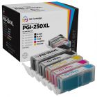Compatible Canon PGI250XL & CLI251XL: 1 Pigment Bk PGI250XL & 1 Each of CLI251XL Bk, C, M, Y (Set of Ink)