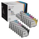 Remanufactured T048 14 Piece Set of Ink for Epson