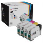 Remanufactured T125 4 Piece Set of Ink for Epson