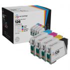 Compatible 126 4 Piece Set of Ink Cartridges for Epson