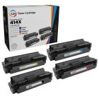 Compatible Replacement Toners for HP 414X: HY Bk, C, M, Y