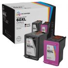2-Pack of HP 60XL & 60XL Remanufactured Ink Cartridges