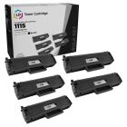 5 Pack Samsung D111S Black Compatible Toner Cartridges