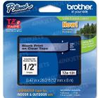 OEM Brother TZe131 Black on Clear Tape