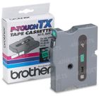 OEM Brother TX-7311 1/2" Black on Green Label Tape