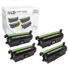 LD Remanufactured Replacement for HP 654X (Bk, C, M, Y) Toners