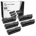 5 Pack of Compatible for HP Q2612A Black Toners