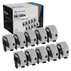 Comp Brother DK1204 2.1"x0.66" Die-Cut Label 10-Pack