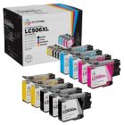9-Pack Compatible Brother LC506XL High Yield Ink Cartridges:  3 Black and 2 Each of Cyan, Magenta & Yellow
