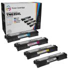 Set of 4 Brother High Yield Compatible TN635XL Toners: BCMY