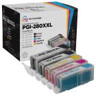 Compatible Canon PGI-280XXL / CLI-281XXL: 1 Pigment Bk PGI-280XXL & 1 Each of CLI-281XXL Bk, C, M, Y (Super HY Set of Ink)