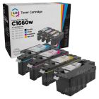 Compatible Set of 4 (Bk, C, M, Y) Toners for the Dell C1660w