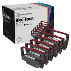 Epson Compatible ERC-30BR Black and Red POS Ribbon, 6-pack