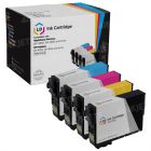 Set of 4 Remanufactured Epson T212XL High Yield Ink Cartridge  (Black, Cyan, Magenta, Yellow)