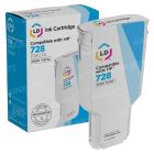 LD Remanufactured F9K17A 728 High Yield Cyan Ink for HP